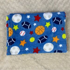 Baby Gear Sports Balls Baby Blanket Blue Star Basketball Football Soccer Red